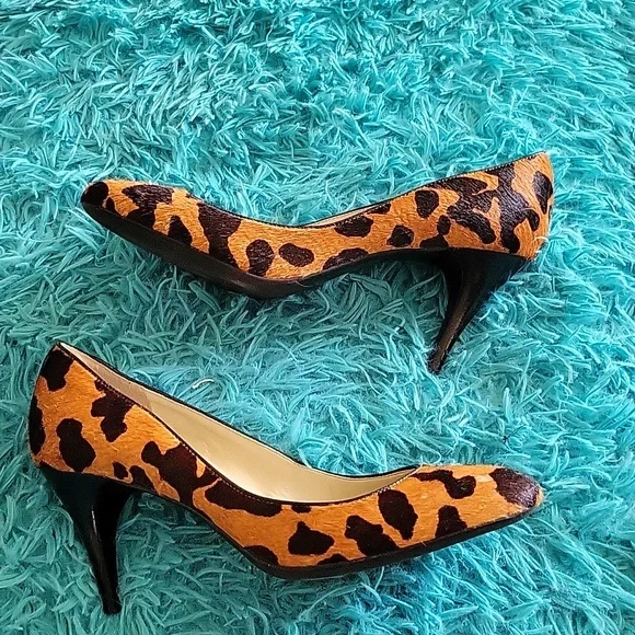 Talbots Animal Print Heels Size 9.5 - Picture 3 of 10